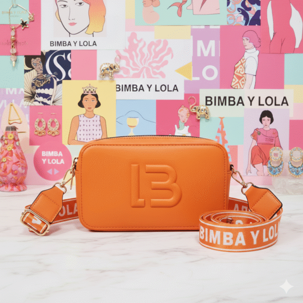 LL2530 - BANDOLERA CON GRABADO "LB" x BIMBA LOLA  (1 PZA)
