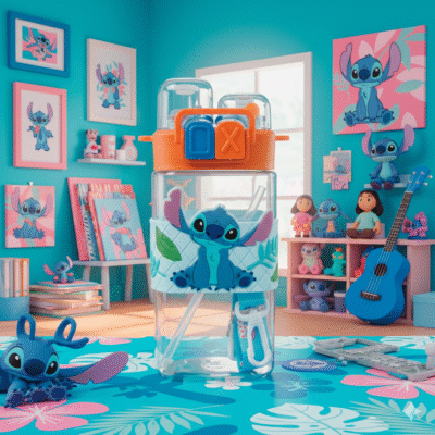 LU1994 - VASO "TOMATODO DOBLE PICO" x "STITCH" (1 PZA)