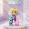 BH047 - MUÑECA "BABY" CON PERRITO (1 PZA)