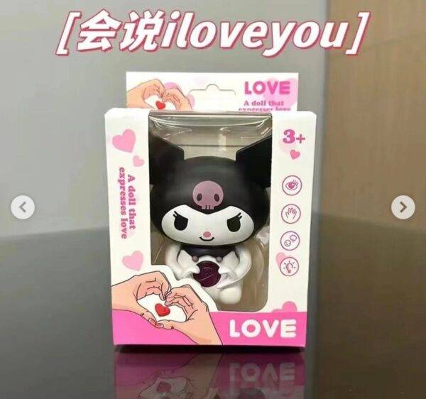 6862B6 - JUGUETE x "KUROMI" "I LOVE YOU" CON LUZ y MOVIMIENTO (1 PZA)