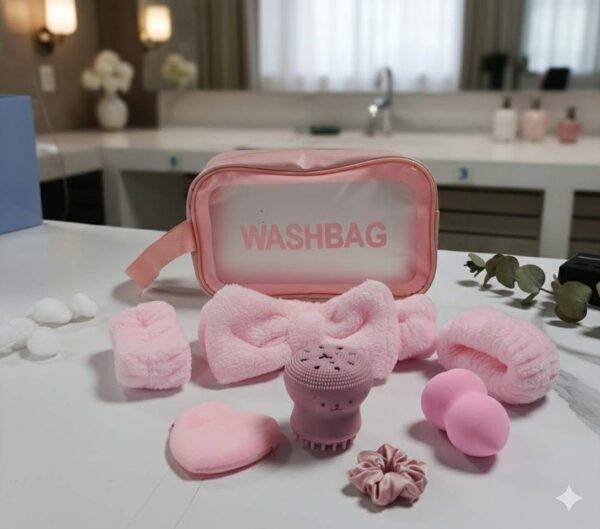 T5171 - KIT DE COSMETIQUERA CON ACCESORIOS DE SKIN CARE x "WASHBAG" (1 KIT)
