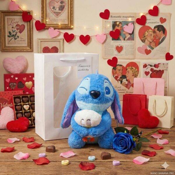 SS626 - PELUCHE KAWAII x "STITCH" CON PATITO (1 PZA)