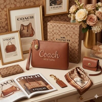 KFC-8300 - MUÑEQUERA CON SEGURO x "COACH" CON CAJA  (1 PZA)