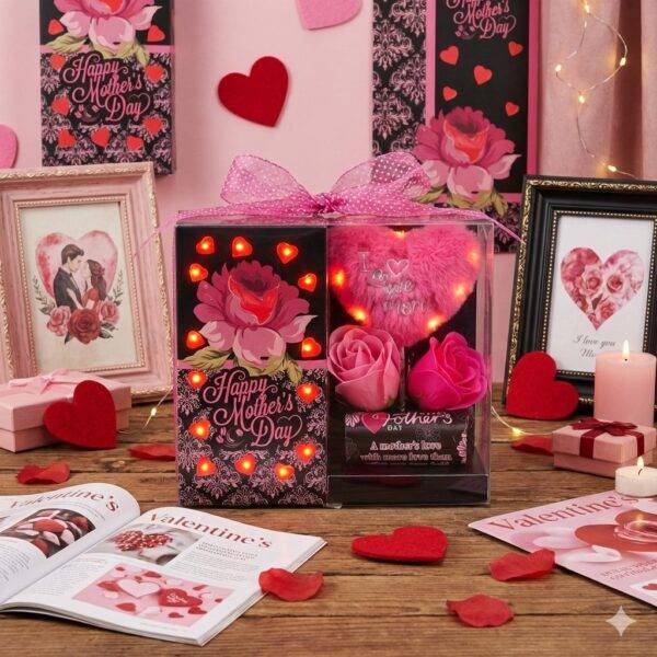 DM9087 - ARREGLO "LOVE MOM" CON LUZ LED (1 PZA)