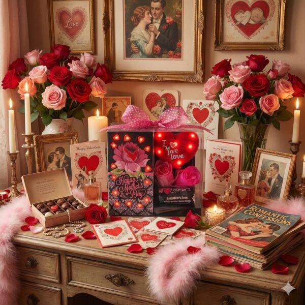 DM9087 - ARREGLO "LOVE MOM" CON LUZ LED (1 PZA)