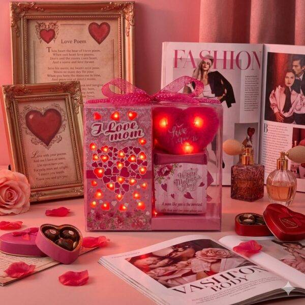 DM9087 - ARREGLO "LOVE MOM" CON LUZ LED (1 PZA)
