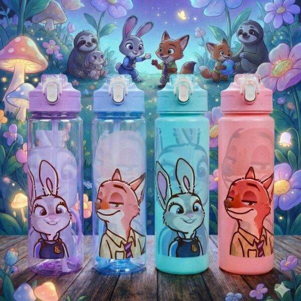 LU88269 - VASO PASTEL/TRANSPARENTE x "ZOOTOPIA" (1 PZA)