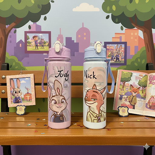 LU88269 – VASO PASTEL/TRANSPARENTE x «ZOOTOPIA» (1 PZA)