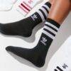 QW-0306 - PAQUETE DE 10 PARES DE CALCETAS LARGAS DE "MARCAS" (1 PAQUETE)