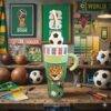 LU88305 - TERMO x "MUNDIAL 2026" CON MINI BALON DE FUTBOL (1 PZA)