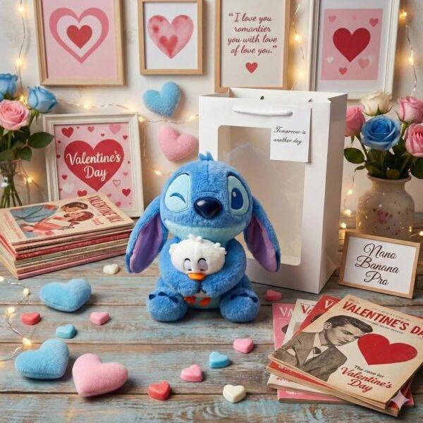 SS626 - PELUCHE KAWAII x "STITCH" CON PATITO (1 PZA)