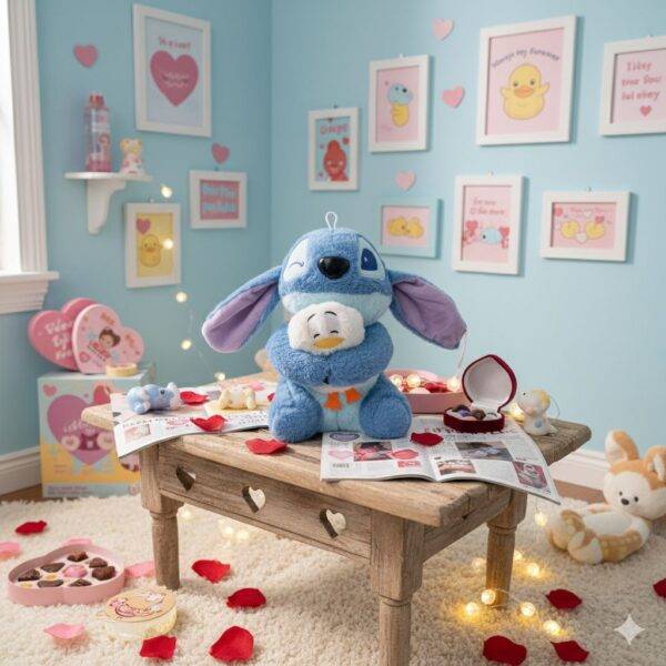 SS626 - PELUCHE KAWAII x "STITCH" CON PATITO (1 PZA)