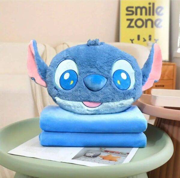 LU2352 - ALMOHADA CON FRAZADA x "STITCH" (1 PZA)