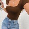 SEJ10855 - BODY CON MANGA CORTA PARA DAMA (1 PZA)
