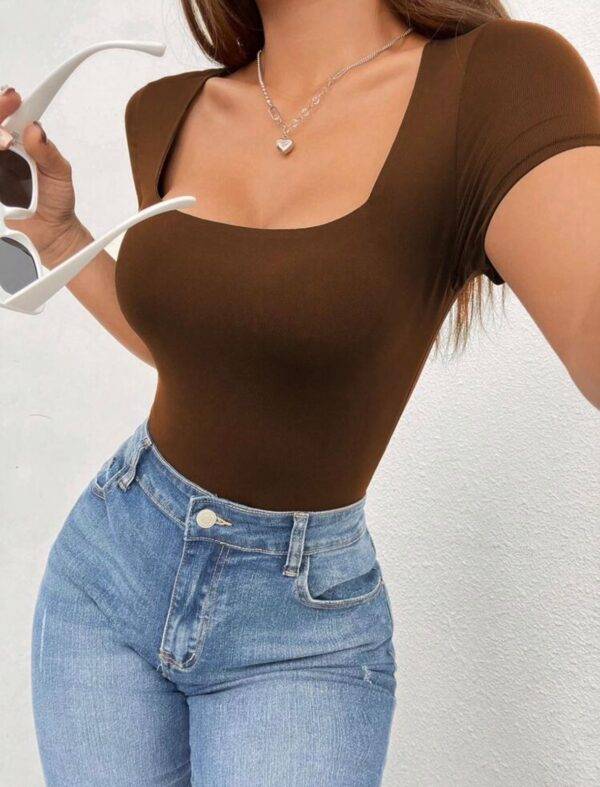 SEJ10855 - BODY CON MANGA CORTA PARA DAMA (1 PZA)