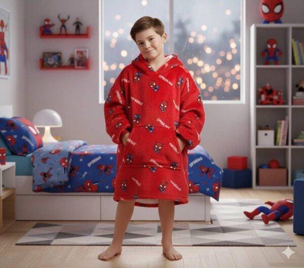 LU2276 - MAXISUDADERA PREMIUM "KIDS" x "STITCH y SPIDERMAN" (1 PZA)