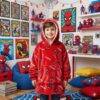 LU2276 - MAXISUDADERA PREMIUM "KIDS" x "STITCH y SPIDERMAN" (1 PZA)
