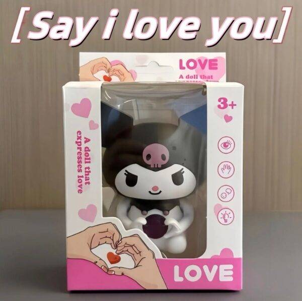 6862B6 - JUGUETE x "KUROMI" "I LOVE YOU" CON LUZ y MOVIMIENTO (1 PZA)