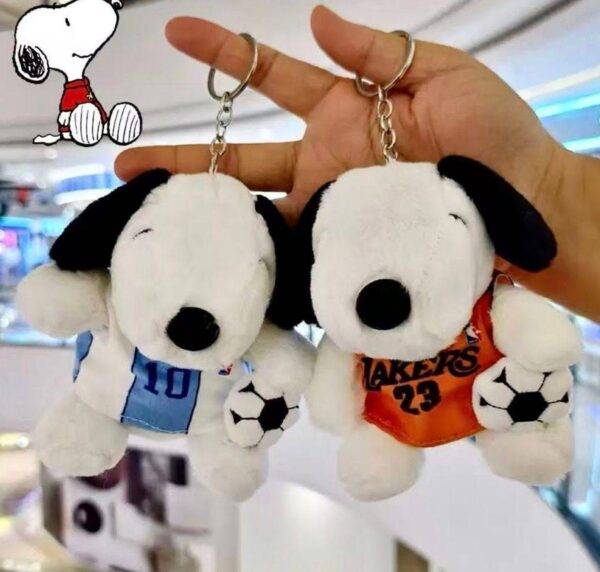 LU2478 - LLAVERO DE PELUCHE x "SNOOPY DEPORTISTA" (1 PZA)