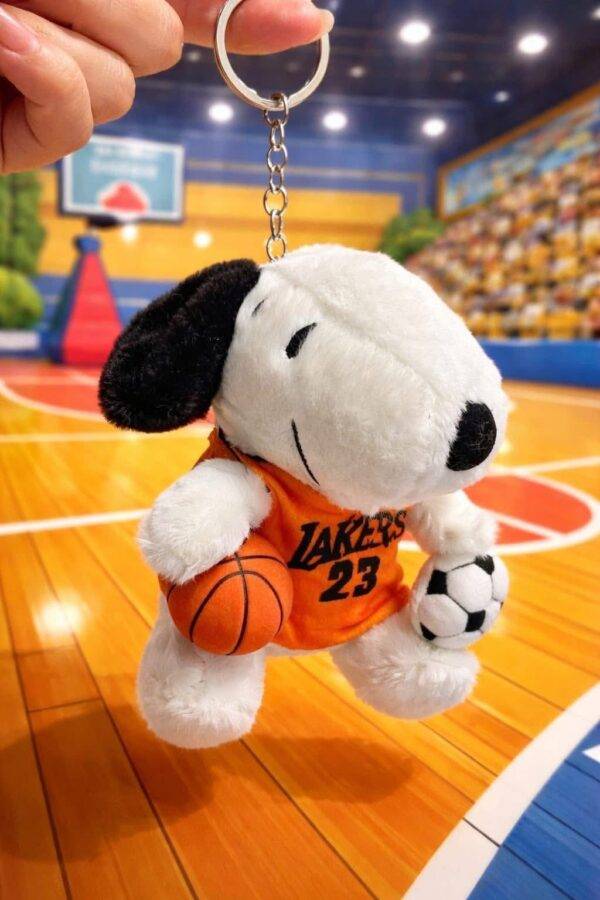 LU2478 - LLAVERO DE PELUCHE x "SNOOPY DEPORTISTA" (1 PZA)