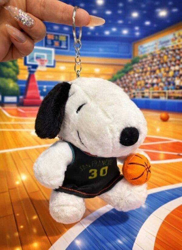 LU2478 - LLAVERO DE PELUCHE x "SNOOPY DEPORTISTA" (1 PZA)