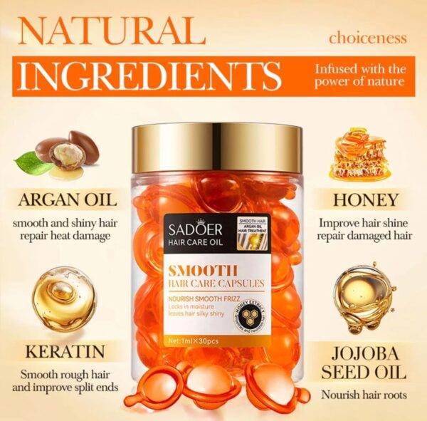 SD00539 - CAPSULAS PARA EL CABELLO x "SADOER" (1 PZA)