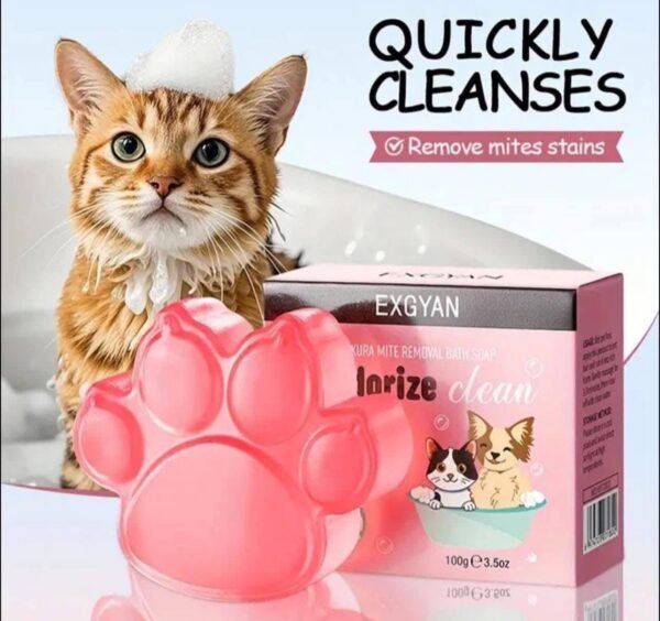 YWY71822 - JABON EN FORMA DE HUELLITA PARA MASCOTAS (1 PZA)