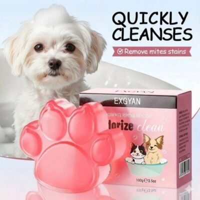 YWY71822 - JABON EN FORMA DE HUELLITA PARA MASCOTAS (1 PZA)