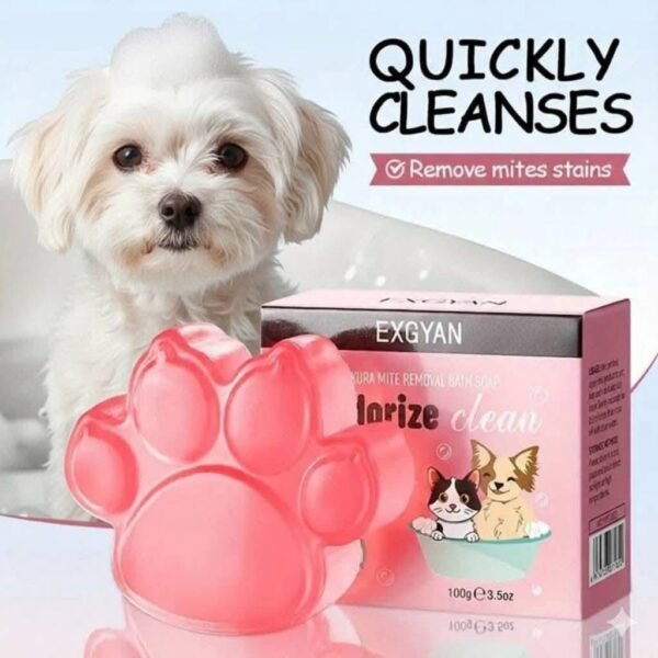 YWY71822 - JABON EN FORMA DE HUELLITA PARA MASCOTAS (1 PZA)