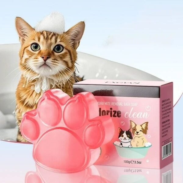 YWY71822 - JABON EN FORMA DE HUELLITA PARA MASCOTAS (1 PZA)