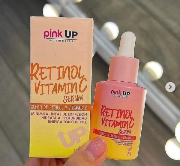 PKSK08 - SUERO DE RETINOL Y VITAMINA C x "PINK UP" "ORIGINAL" (1 PZA)