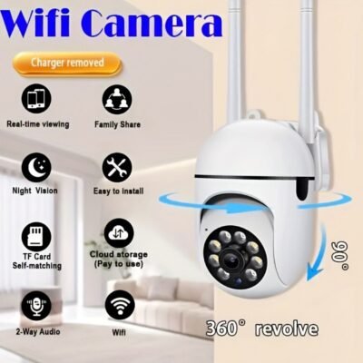 LU88306 - CAMARA DE SEGURIDAD 360° CON WIFI (1 PZA)