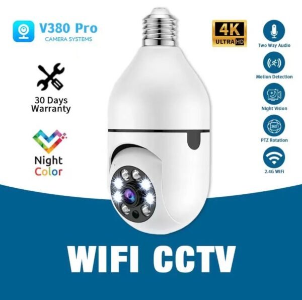 LU88307 - CAMARA DE SEGURIDAD TIPO FOCO 360º CON WIFI (1 PZA)