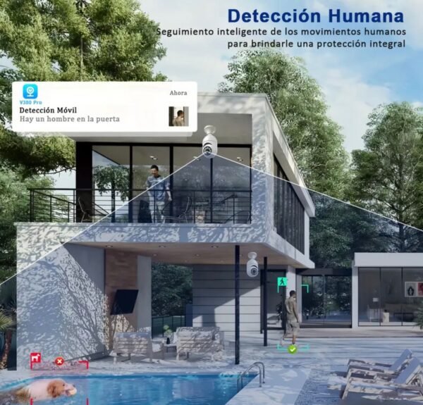 LU88307 - CAMARA DE SEGURIDAD TIPO FOCO 360º CON WIFI (1 PZA)