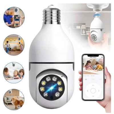 LU88307 - CAMARA DE SEGURIDAD TIPO FOCO 360º CON WIFI (1 PZA)