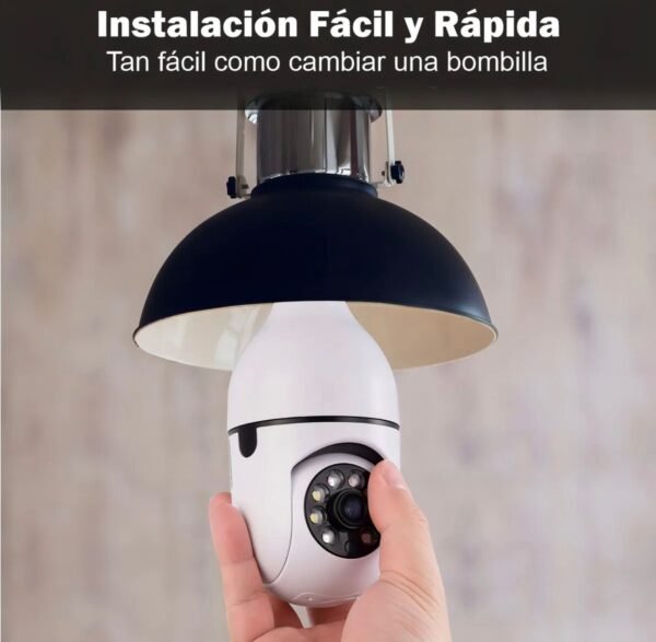 LU88307 - CAMARA DE SEGURIDAD TIPO FOCO 360º CON WIFI (1 PZA)