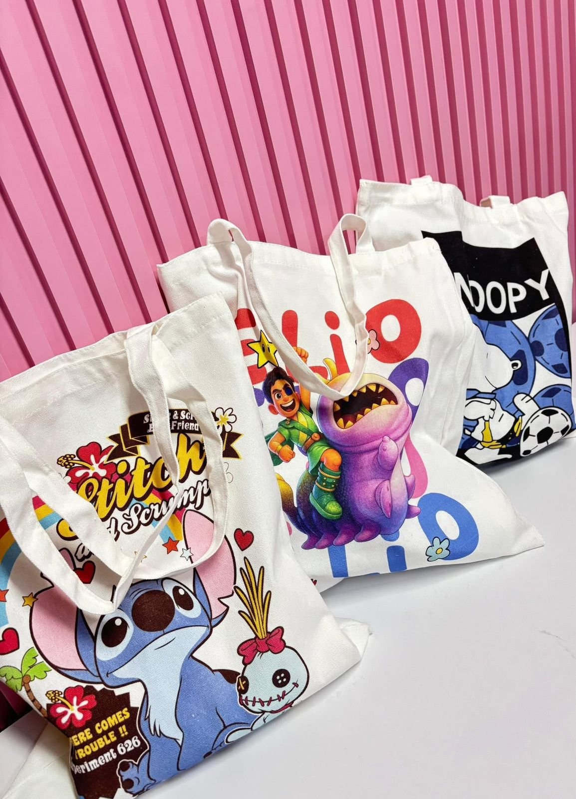LU2471 - TOTE BAG x "PERSONAJES" (1 PZA) - Imagen 6