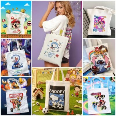 LU2471 - TOTE BAG x "PERSONAJES" (1 PZA)