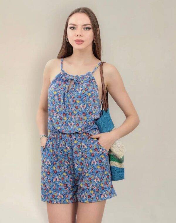 1044D - MONO DE TIRANTES CON ESTAMPADO FLORAL (1 PZA)