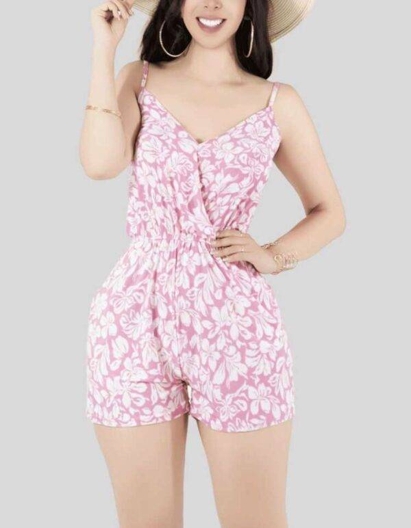 1044D - MONO DE TIRANTES CON ESTAMPADO FLORAL (1 PZA)