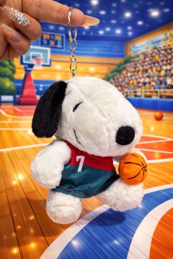 LU2478 - LLAVERO DE PELUCHE x "SNOOPY DEPORTISTA" (1 PZA)