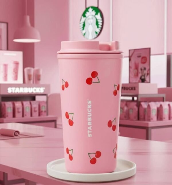 XIAO-SYDB - TERMO DE CEREZA Y CORAZON x "STARBUCKS" (1 PZA)