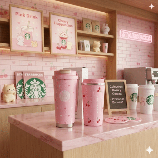 XIAO-SYDB - TERMO DE CEREZA Y CORAZON x "STARBUCKS" (1 PZA)