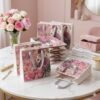 BR11 - BOLSA DE REGALO CON ESTAMPADO DE FLORES  (1 PZA)