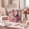 BR11 - BOLSA DE REGALO CON ESTAMPADO DE FLORES  (1 PZA)
