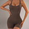 SEJ12642 - ENTERIZO CORTO CON CONTROL DE ABDOMEN Y LEVANTA GLUTEOS (1 PZA)