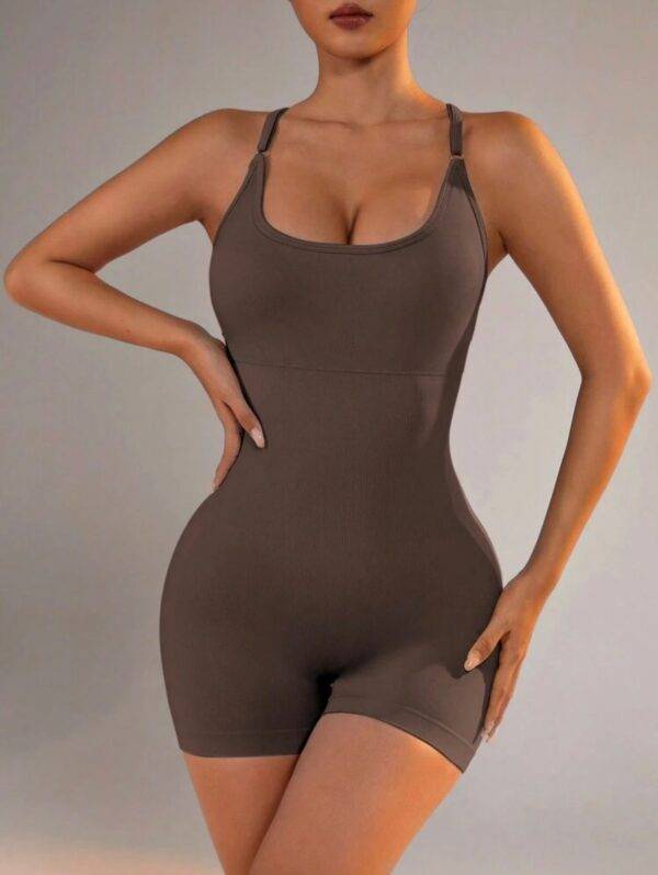 SEJ12642 - ENTERIZO CORTO CON CONTROL DE ABDOMEN Y LEVANTA GLUTEOS (1 PZA)