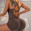 SEJ12642 - ENTERIZO CORTO CON CONTROL DE ABDOMEN Y LEVANTA GLUTEOS (1 PZA)