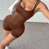 SEJ12642 - ENTERIZO CORTO CON CONTROL DE ABDOMEN Y LEVANTA GLUTEOS (1 PZA)
