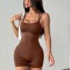 SEJ12642 - ENTERIZO CORTO CON CONTROL DE ABDOMEN Y LEVANTA GLUTEOS (1 PZA)